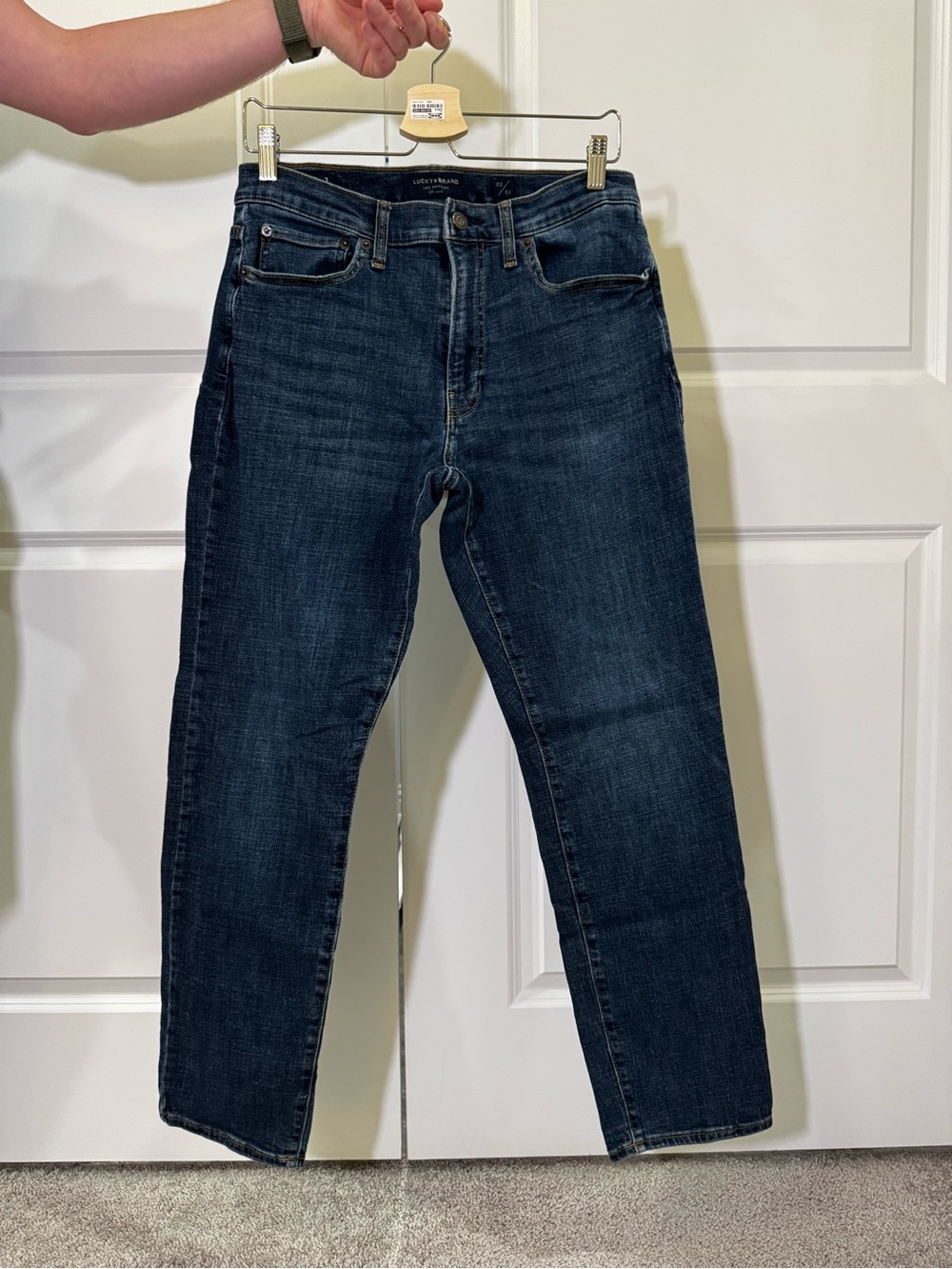 Lucky Brand Men's Slim Straight Dark Blue Jeans
